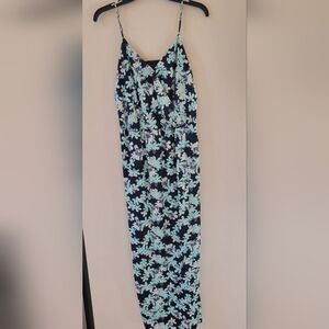Banana Republic Blue Floral Maxi Dress